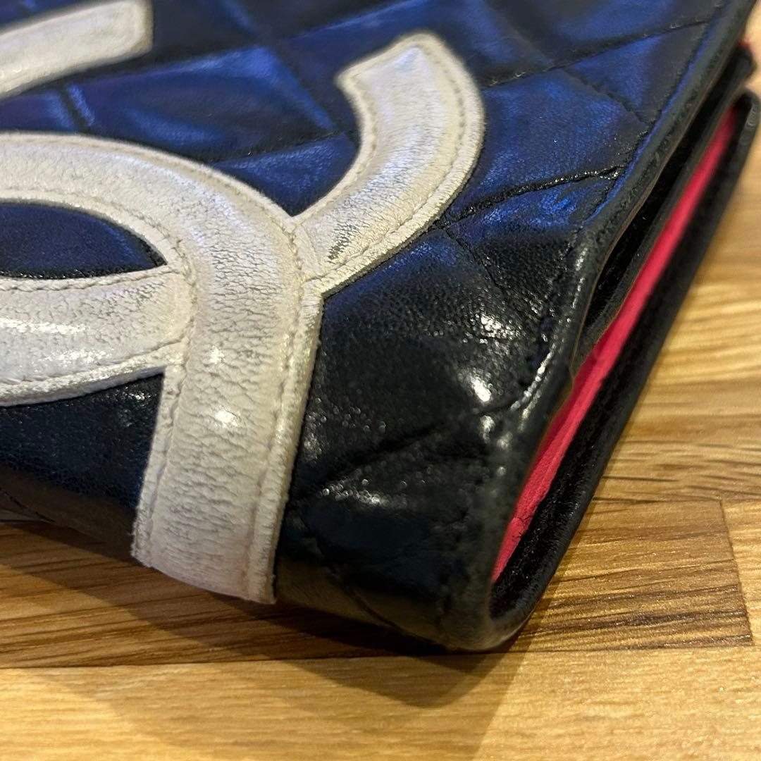 p*y様 CHANEL 二つ折り財布 ブラック