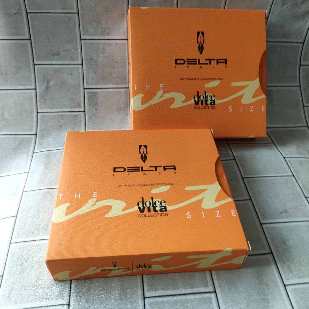 デルタ（delta）ドルチェビータ 万年筆 ボールペンセット 箱付き