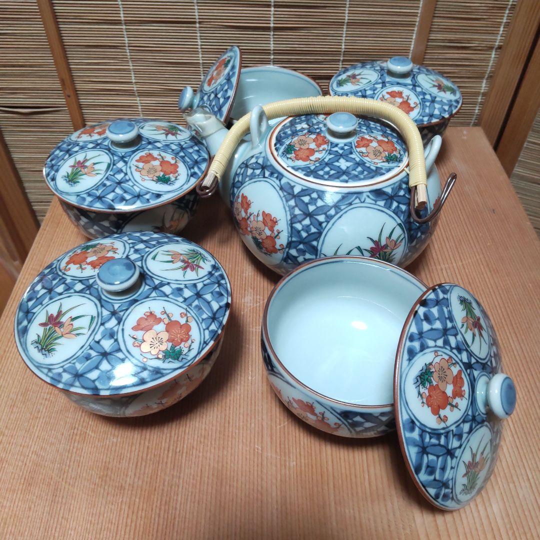 有田焼 青花柄 急須と茶碗セット - メルカリ