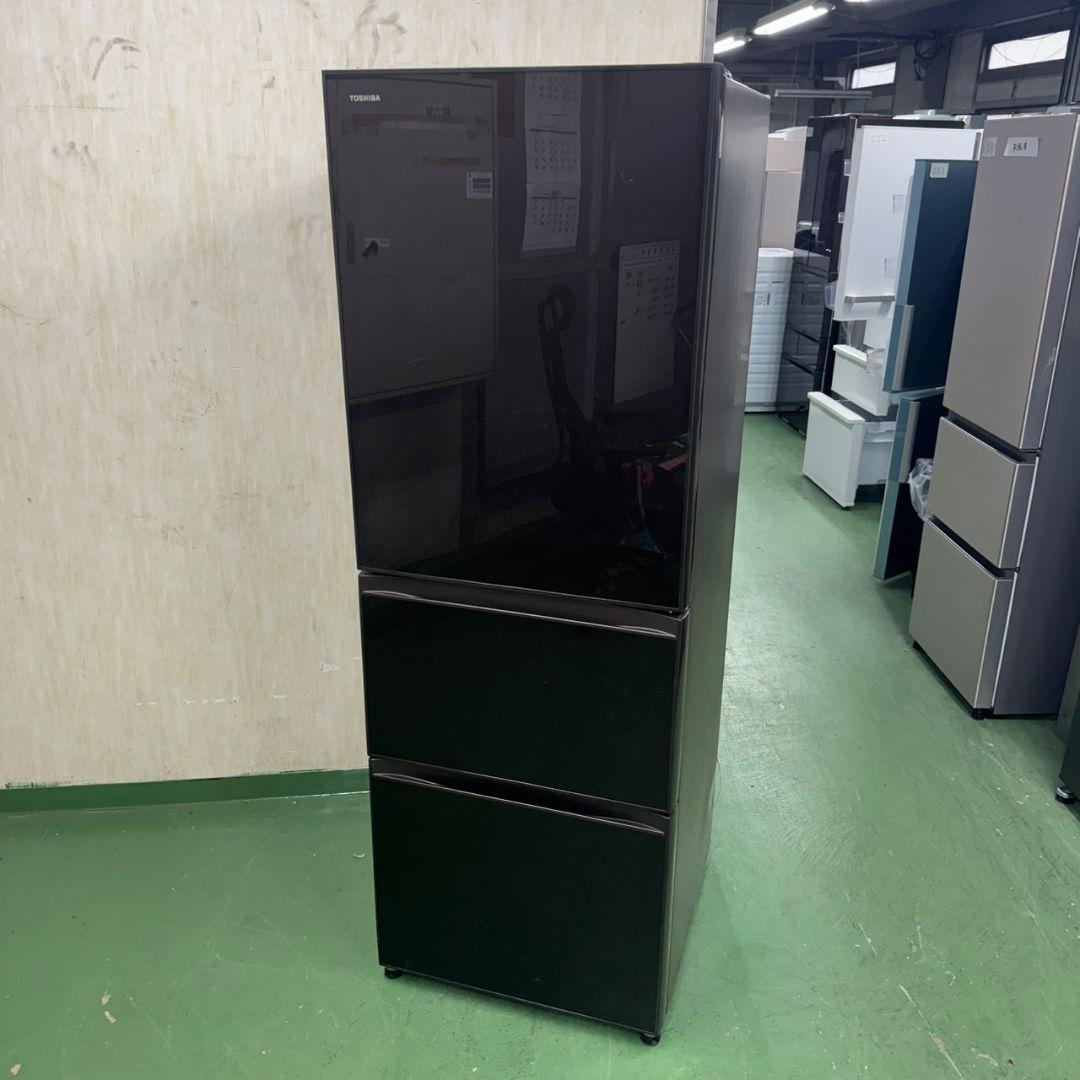 22C5送料設置無料☆東芝　自動製氷機能付き大型冷蔵庫　363L 洗濯機