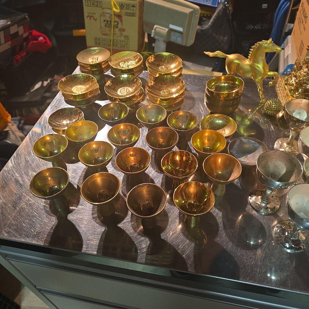 大量まとめ12.3キロ　金杯・銀杯・アクセサリーなど