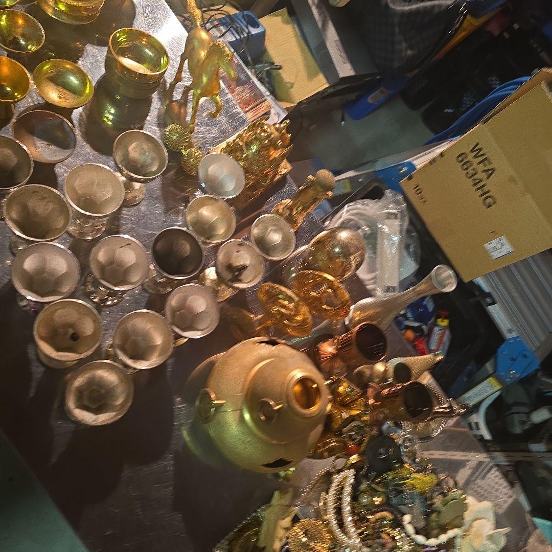 大量まとめ12.3キロ　金杯・銀杯・アクセサリーなど
