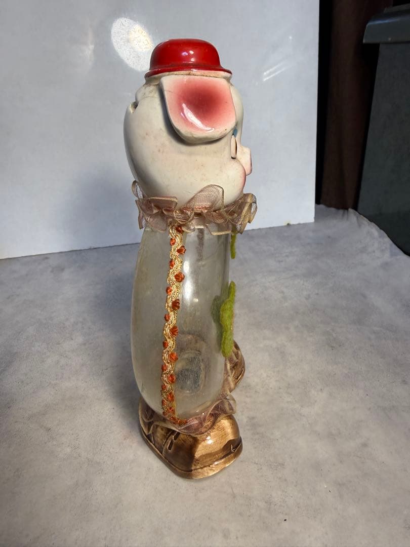 昭和レトロ 瀬戸ノベルティ 豚 貯金箱 池田丸ヨ製陶 ドーナツ型 陶器