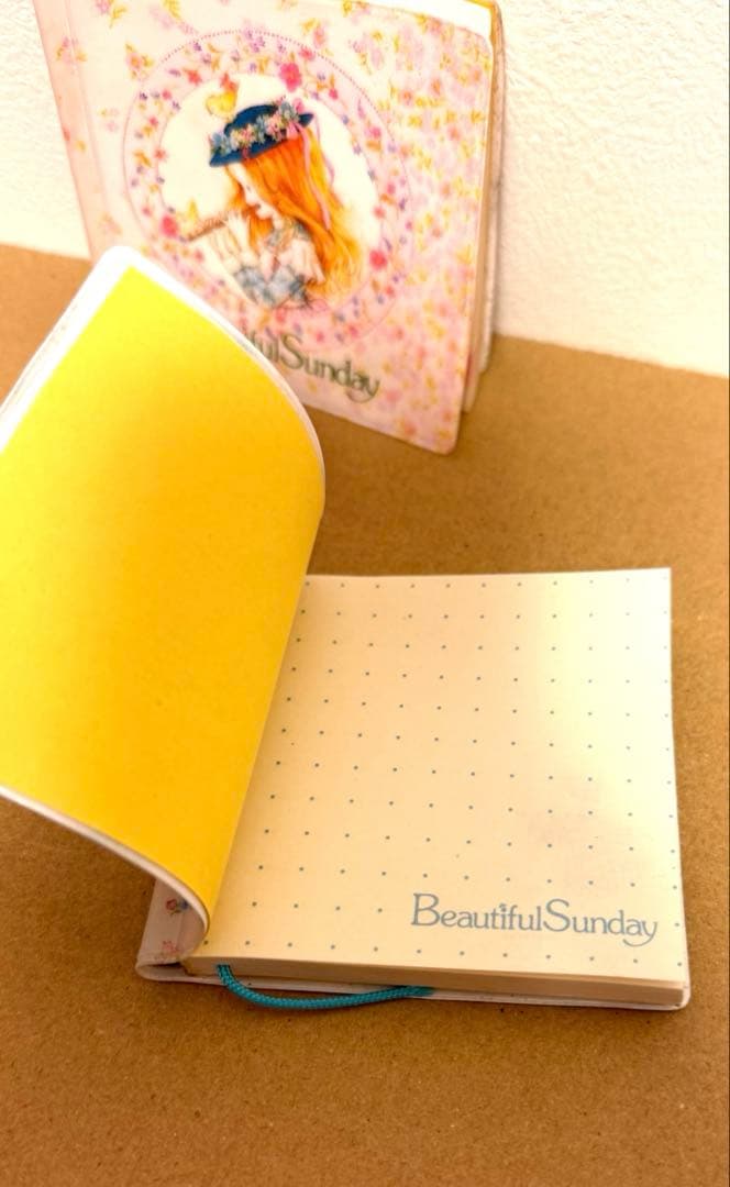 クツワ Beautiful Sunday 鉛筆付きメモ帳 ファンシーレトロ