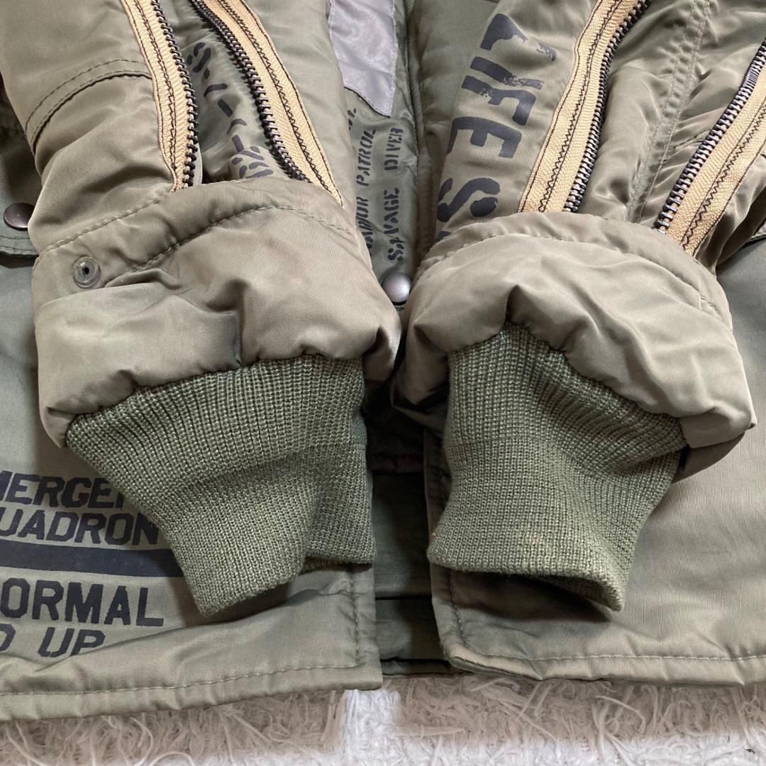 15889✨AVIREX N-3B ステンシル グリーン フライトジャケット