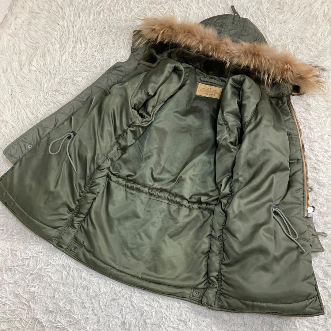 15889✨AVIREX N-3B ステンシル グリーン フライトジャケット