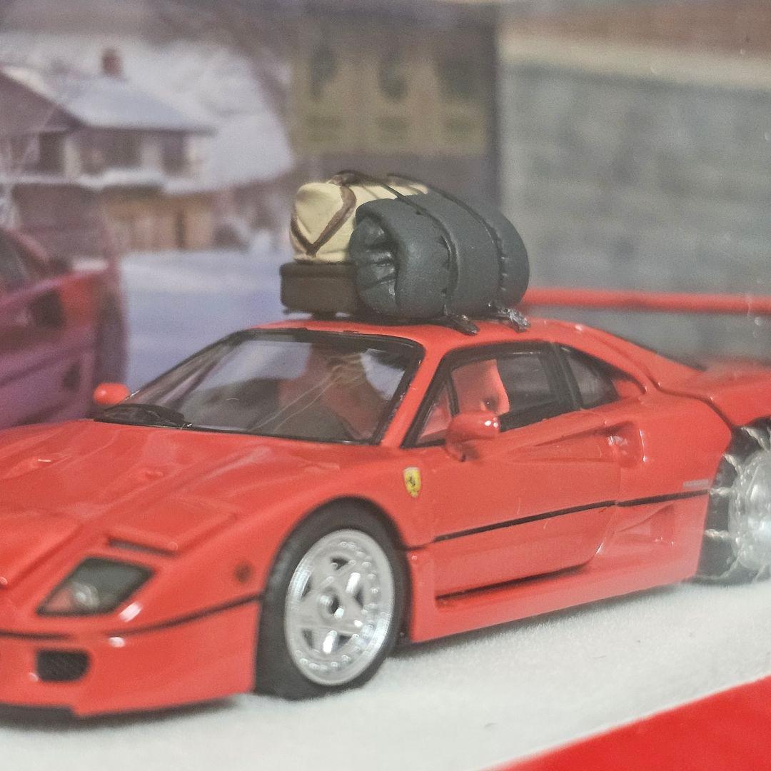 PGM フェラーリ F40 1/64 全開閉モデル 雪山仕様