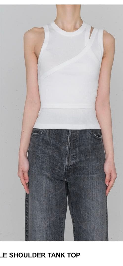 クリーニング済HYKE double shoulder TANK TOP