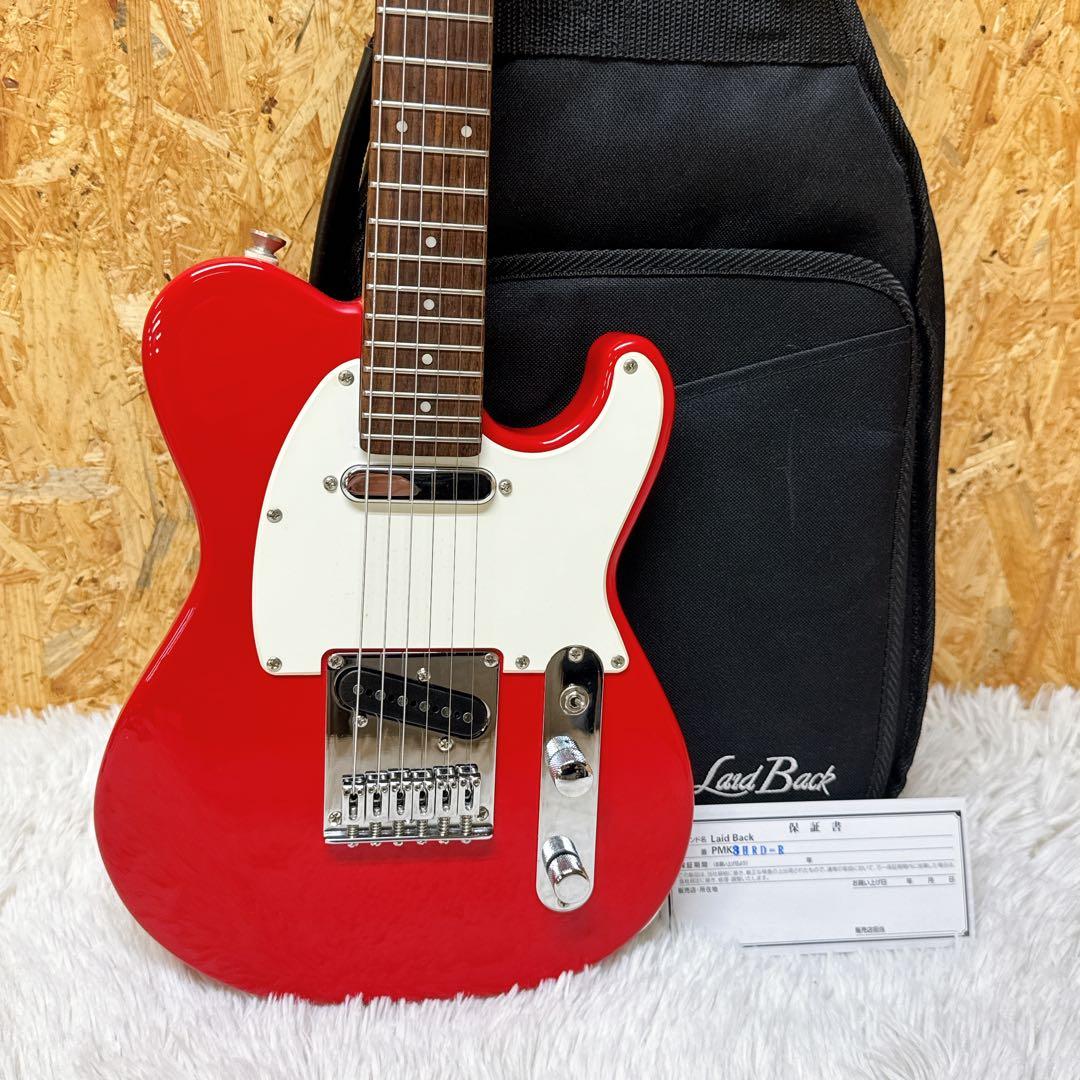 美品！Laid Back/レイドバック ミニギター テレキャスタータイプ 子供 LaidBack LTL-5-R-SS FOB エレキギター初心者12点セット【ミニアンプ