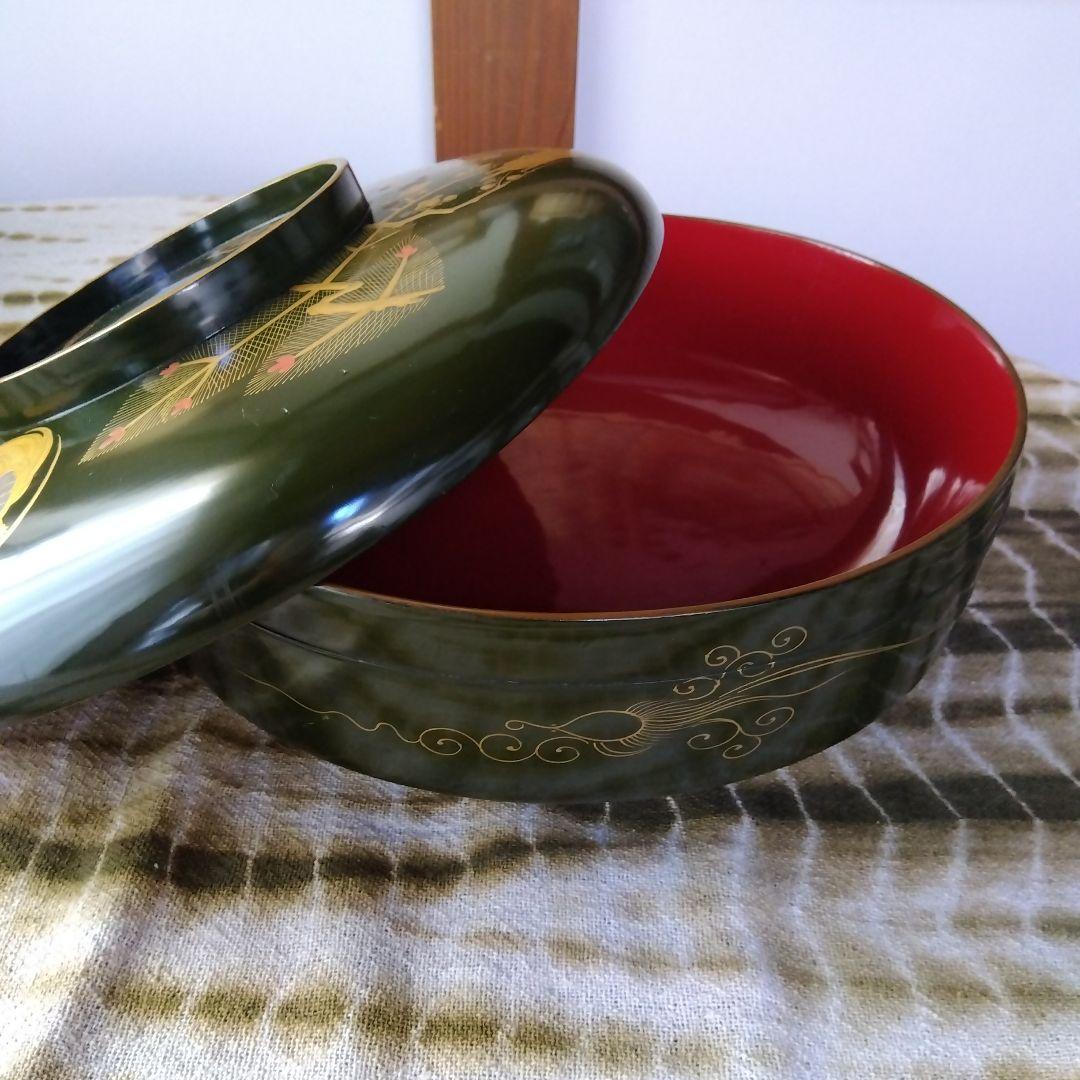 塗り 塗り物 古い大平椀 菓子鉢 大鉢