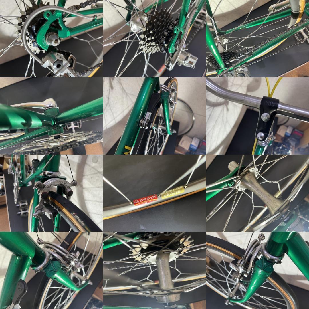 ZUNOW 24インチ クロモリ カンパニョーロ チューブラータイヤ グリーン