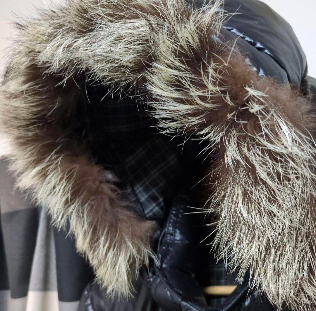 極美品！希少！バーバリーブラックレーベル シャイニーブラック ダウン