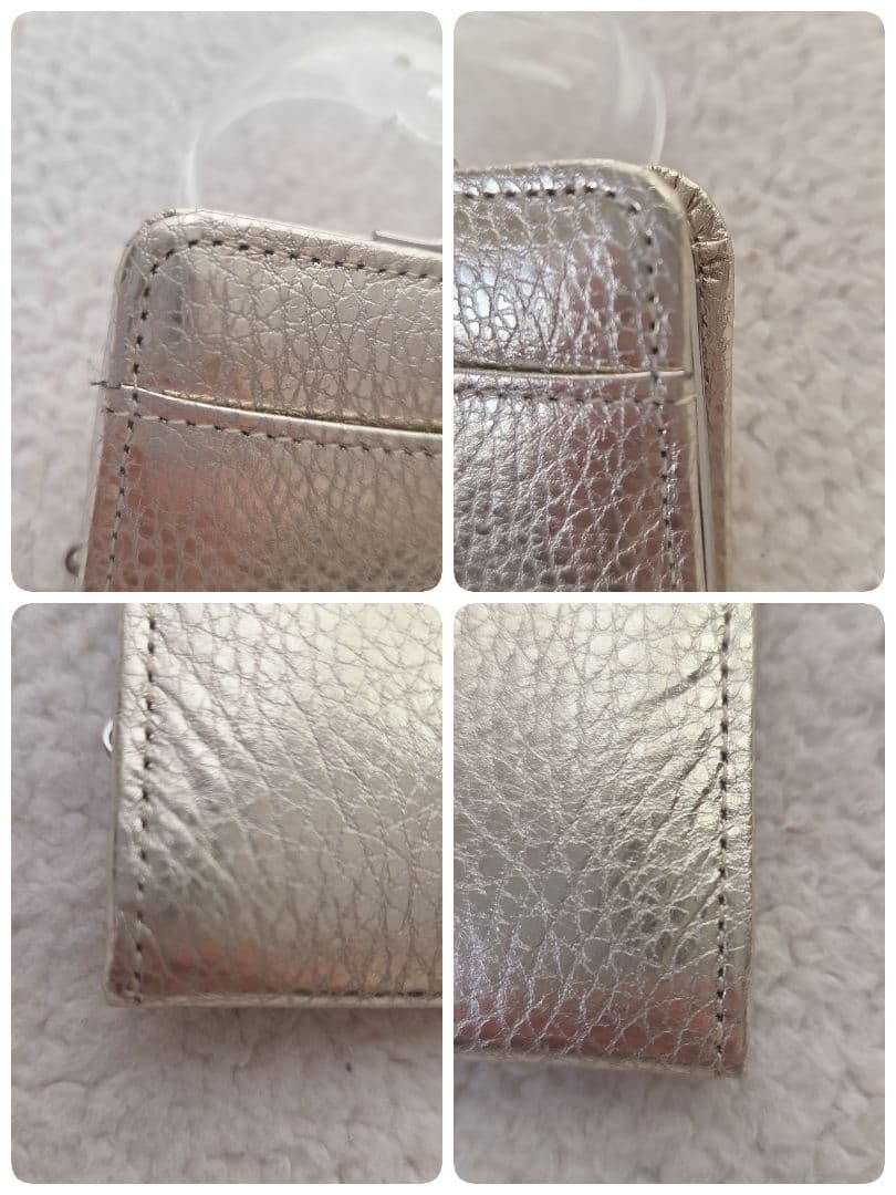 サロンドアルファード　小銭入れ がま口 財布 ケース 本革 スマイル