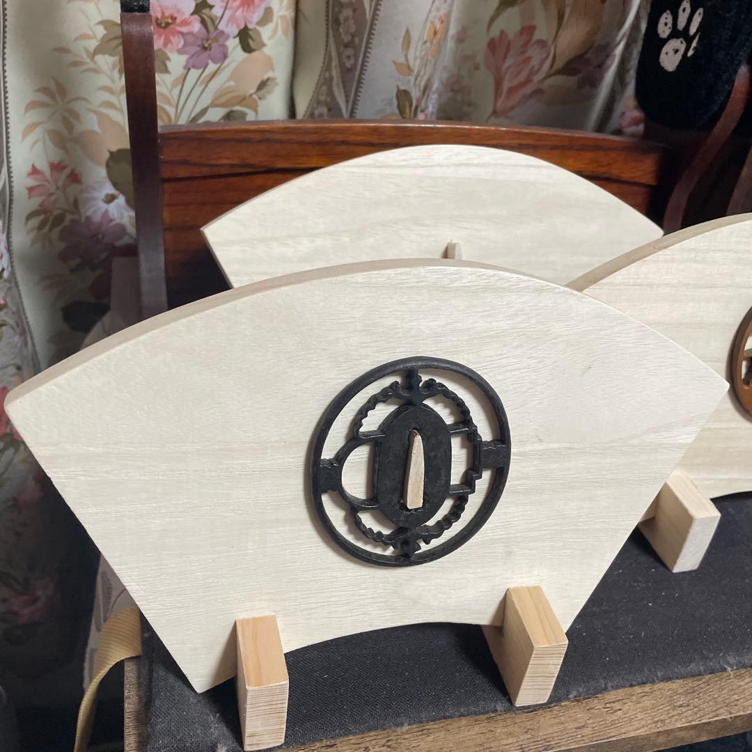 鍔　鉄地鍔　時代物　武具