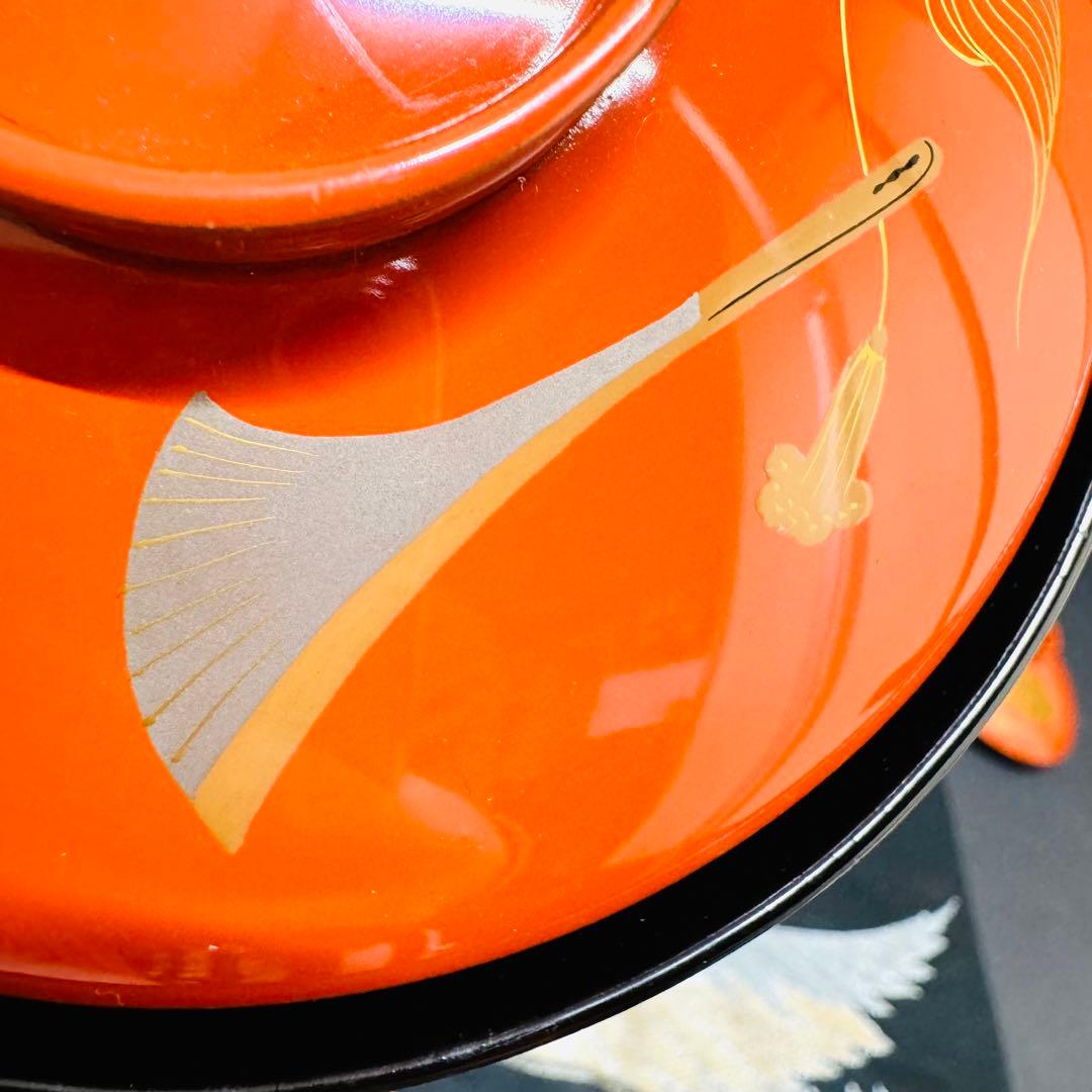 漆器　輪島塗　金蒔絵　沈金　木製　蓋付椀　お煮物椀　吸物椀　10客　共箱　漆芸