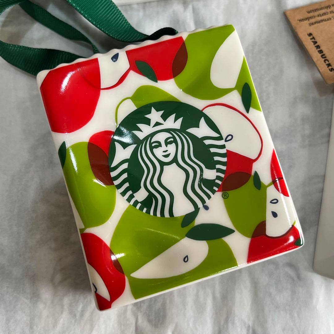 日本未発売 4個セット スターバックス ショッパー オーナメント 陶器