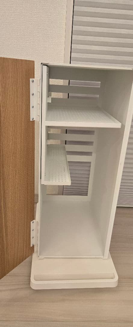 tower ゲーム機本体・コントローラー収納+台車 ホワイト 山崎実業