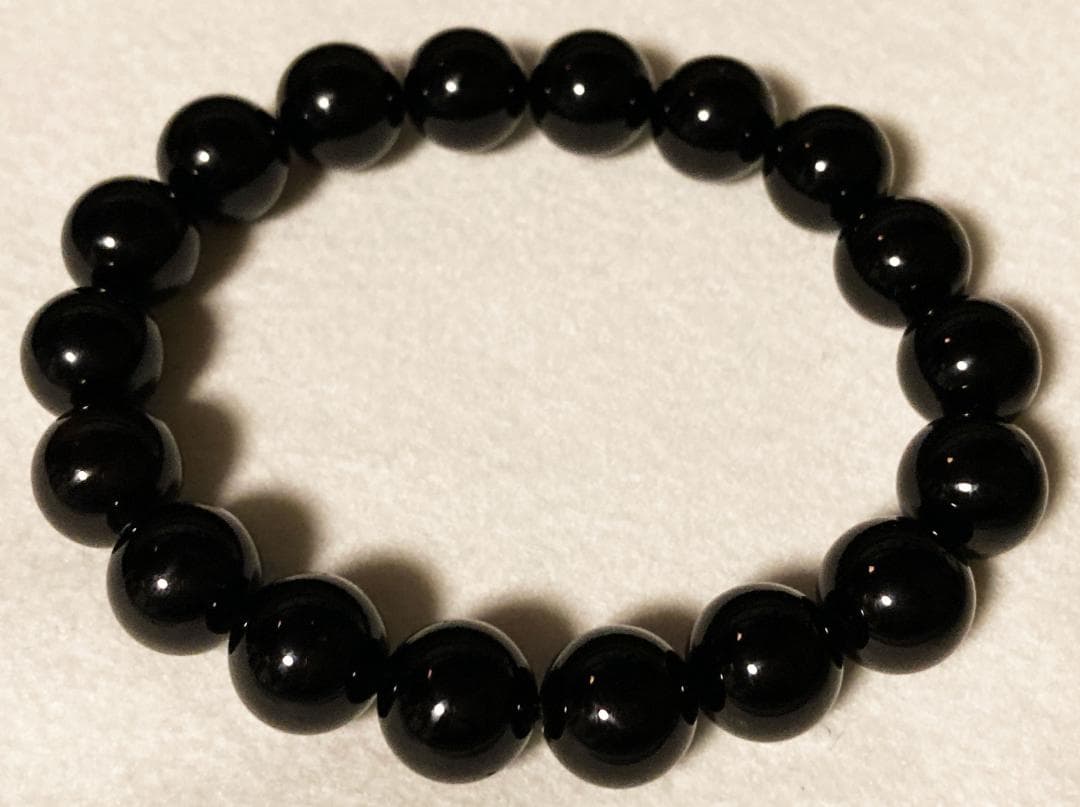 モリオン 黒水晶 ブレスレット 大粒 12mm玉 18粒 内周18cm 天然石 Amazon | [GOLD STONE] モリオン 黒水晶 ブレスレット 12mm チベット産