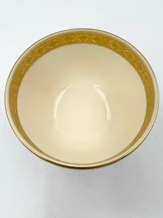 【上山善峰】松島 金砂子 茶碗　桐共箱    栞　紙外箱　底部在銘　茶道具