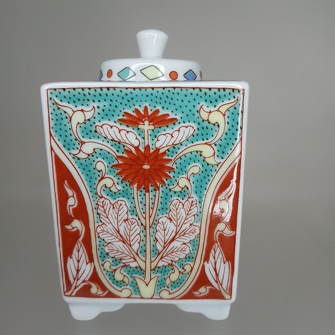 有田焼 幸楽窯 色絵花紋小角香炉 香炉 - メルカリ