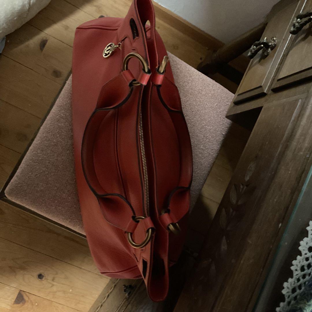 希少 カルティエ マストライン マルチェロ ハンドバッグ レザー