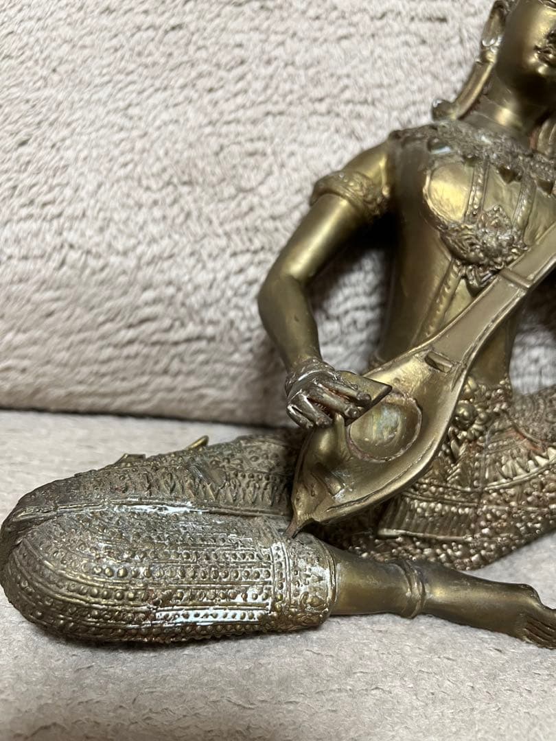 タイ仏像 Gandharva 古銅鍍金仏 ガンダルヴァ - メルカリ