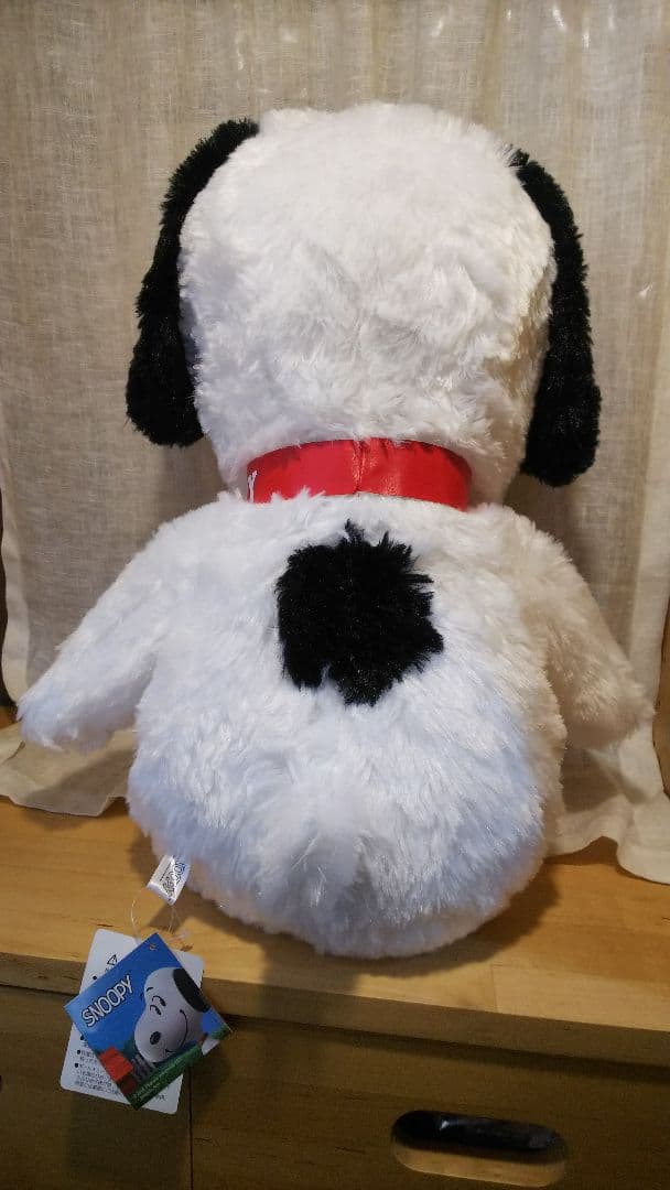 スヌーピー BIG ぬいぐるみ 白黒新品タグ付き ラウンドワン限定 非売品