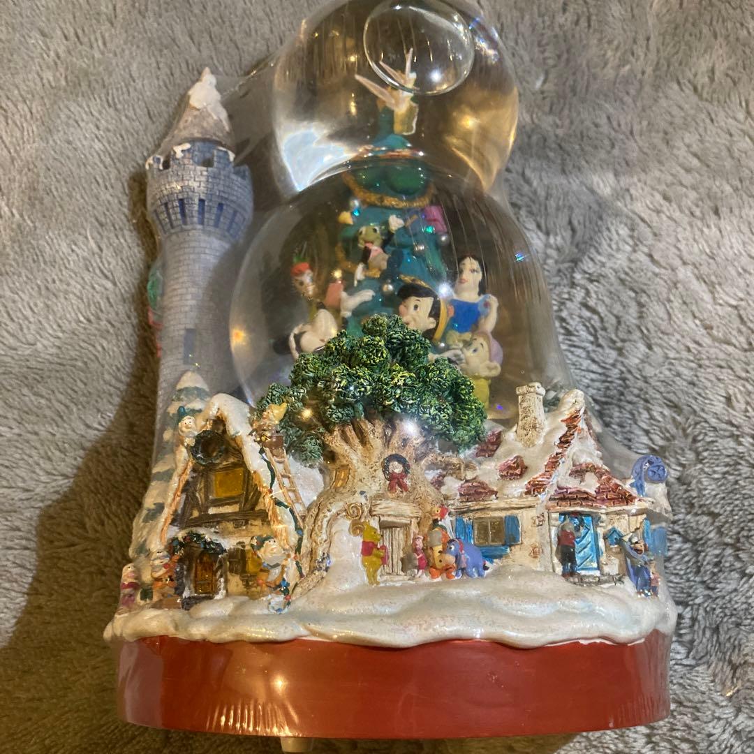 ディズニー スノーグローブ スノードーム オルゴール - メルカリ