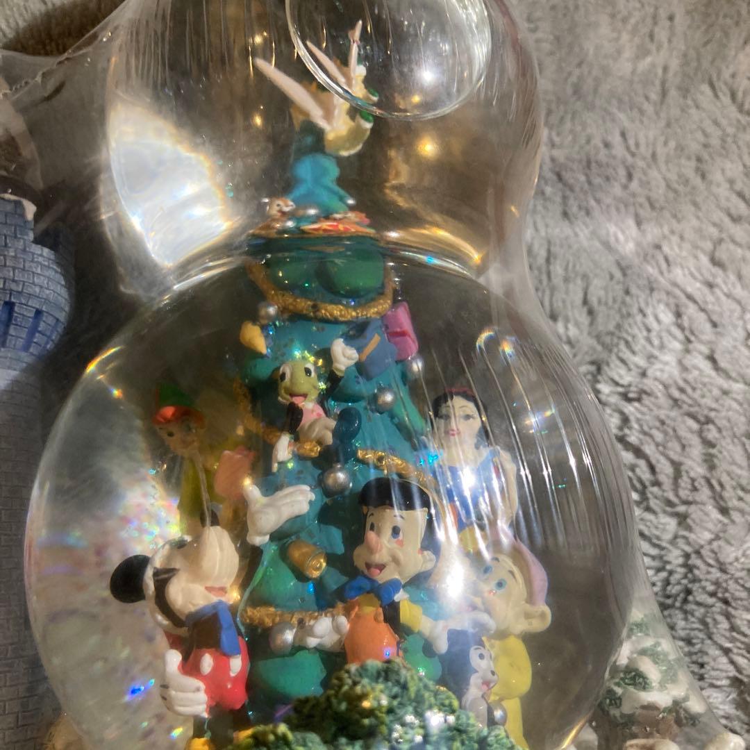 ディズニー スノーグローブ スノードーム オルゴール - メルカリ