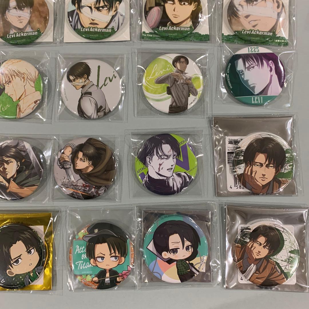 ☆進撃の巨人　リヴァイ　缶バッジ　おまとめ　24点