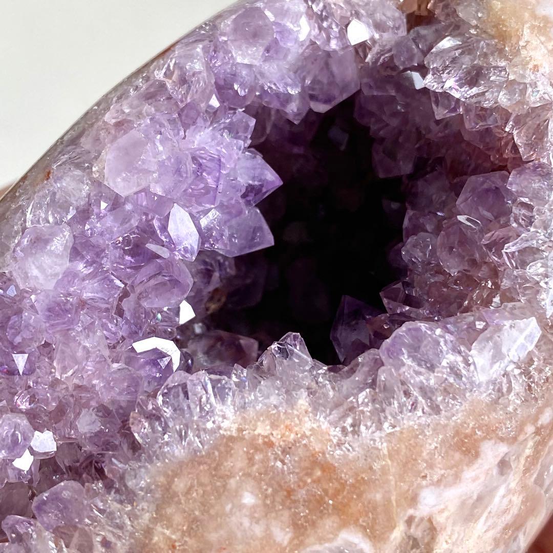 天然石 ピンクアメジスト アメジスト 原石 ドゥルージー ドーム B