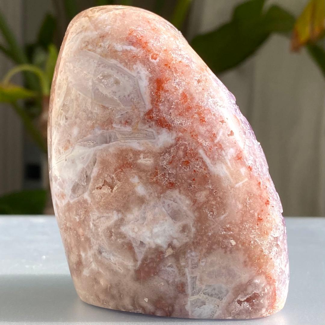 天然石 ピンクアメジスト アメジスト 原石 ドゥルージー ドーム B