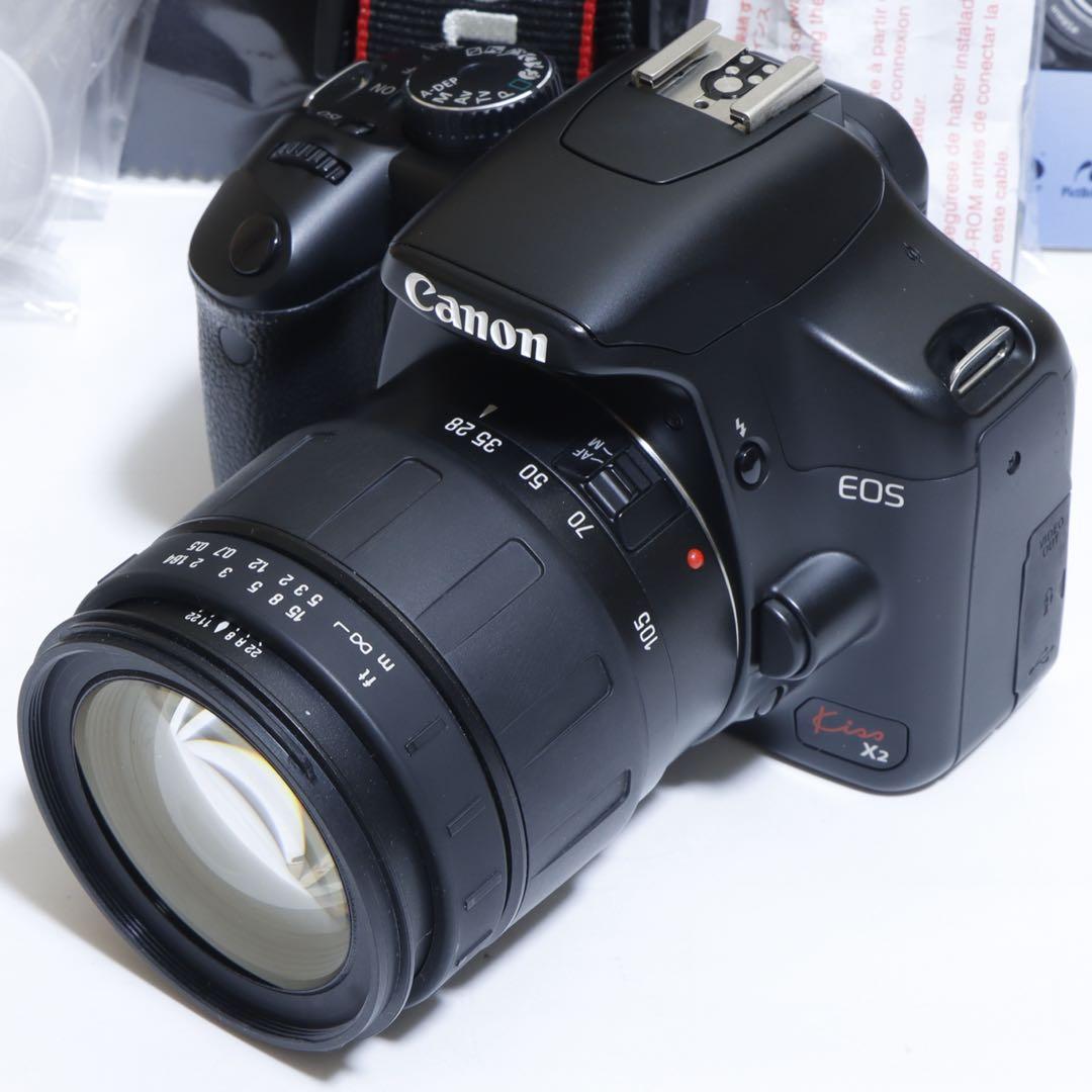☆スマホに送れる一眼レフ☆WiFi☆ キャノンEOS Kiss X2セット - メルカリ