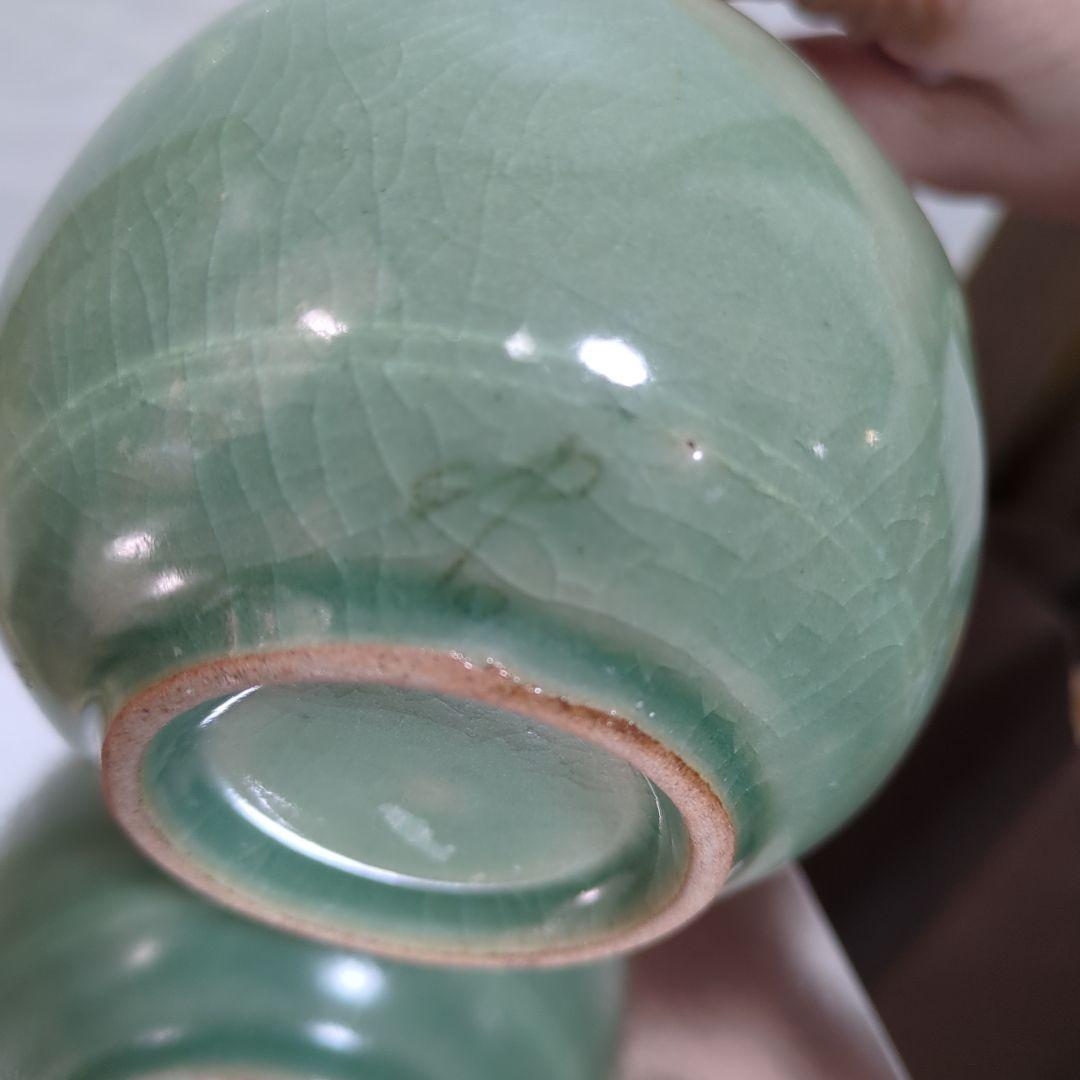 希少】申相浩 青磁花瓶 韓国人間国宝 釜谷陶房 花入 花器 共箱 新品