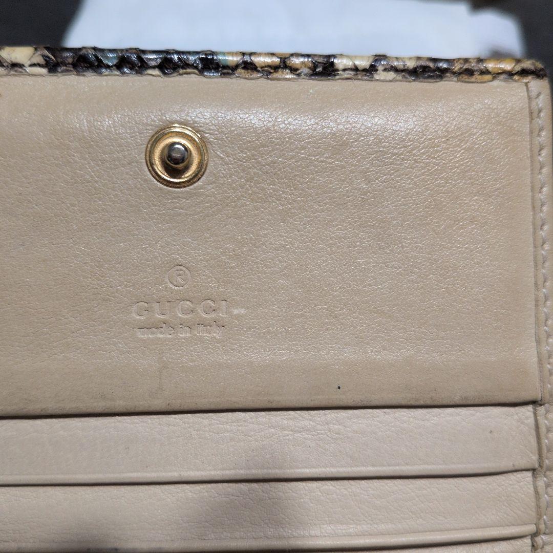 ブ*e様 【クリスマスセール中】GUCCI 金運風水グッチ パイソン 蛇革