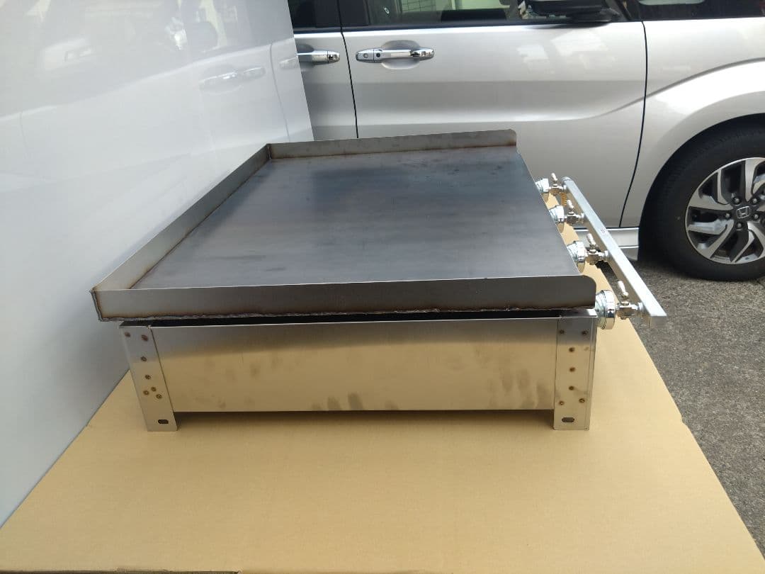 プロパンガス 鉄板焼 グリドル 幅７５cm ３辺フチ 送料無料 お好み広島焼き