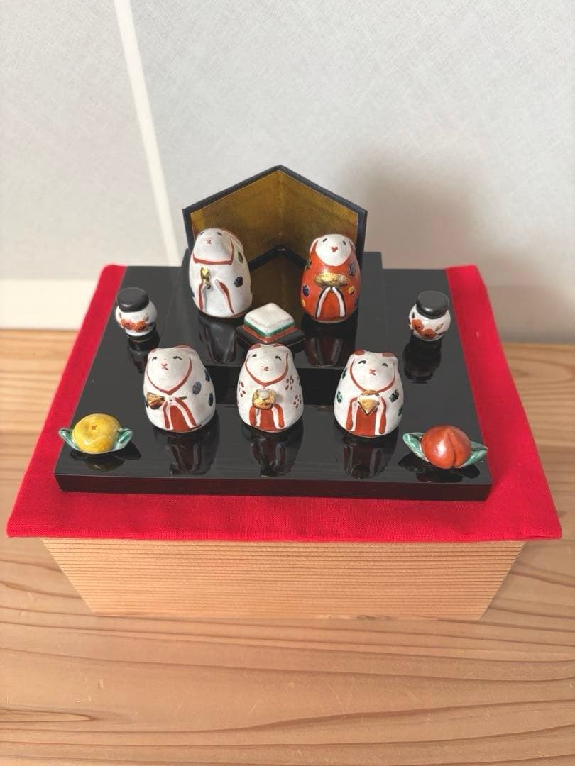 お雛様　うさぎ雛　お内裏さまと三人官女