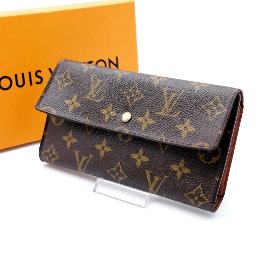 人気定番】ルイヴィトン モノグラム 三つ折り長財布