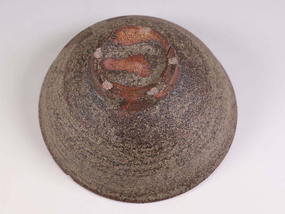 茶道具 陣出窯 澤田酔云 柿の蔕 茶碗 共箱 共布 瀬戸焼