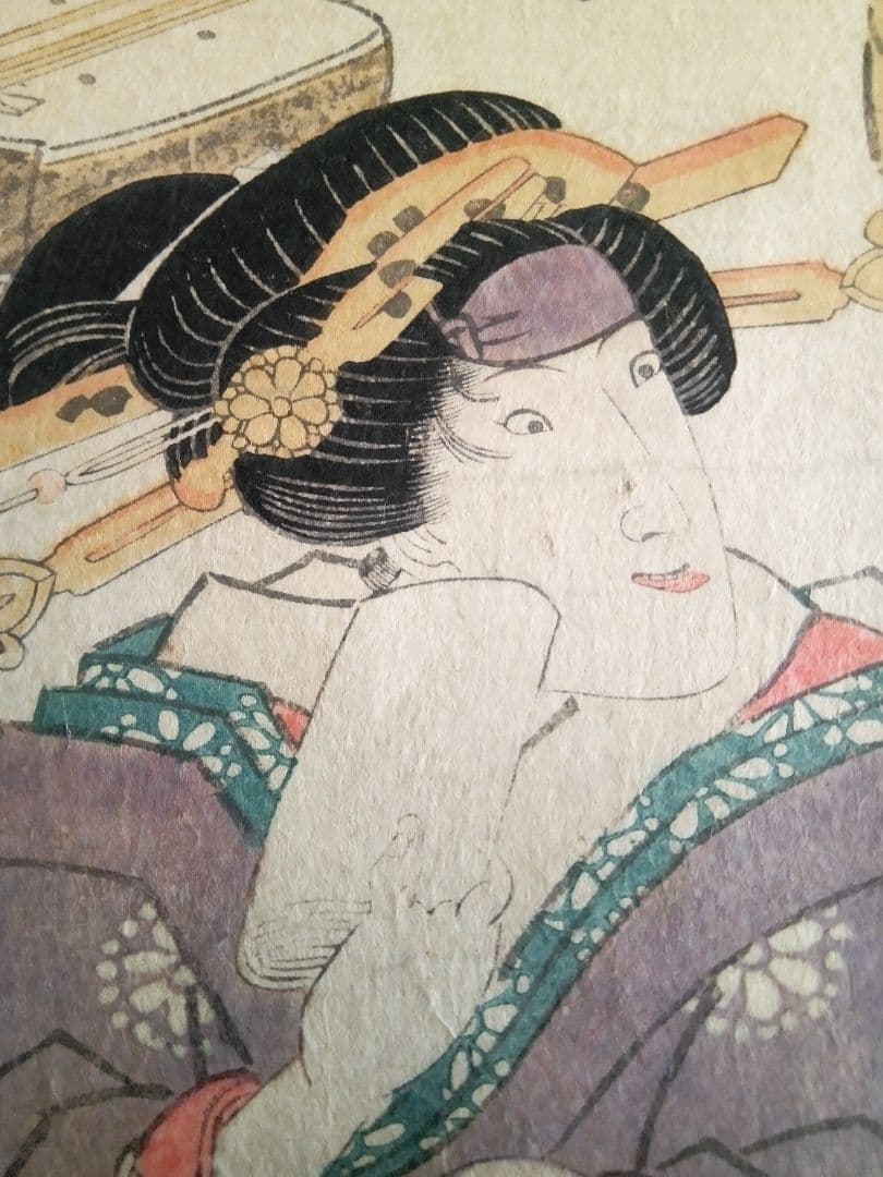 浮世絵、歌川豊重(二代豊国）の役者絵、文政8年作品