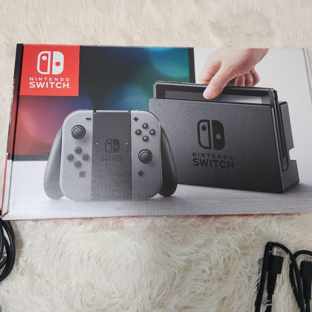 Nintendo Switch 本体 グレー 付属品あり動作確認済み
