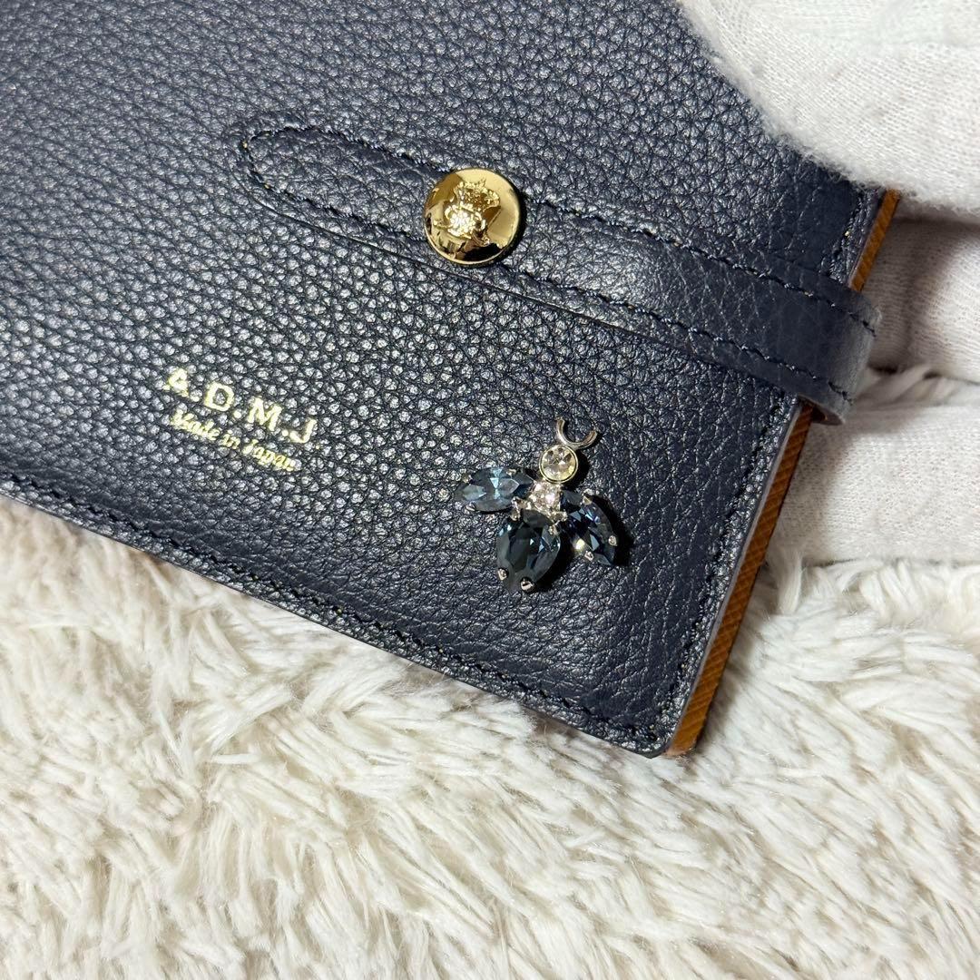 未使用✨A.D.M.J アクセソワ・ドゥ・マドモワゼル　二つ折り　スワロフスキー