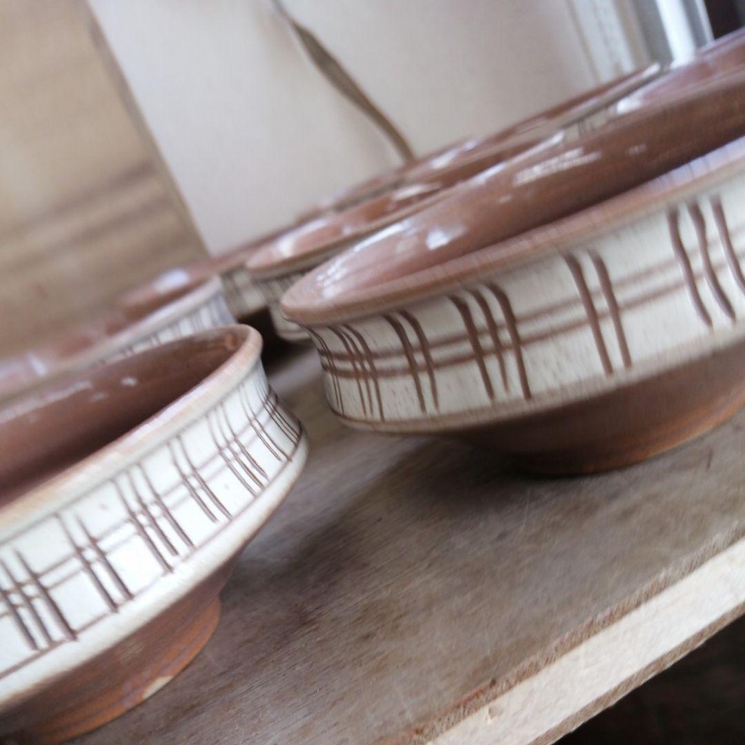 向付　小鉢　菊図　茶碗　鉢　小鉢　懐石料理　会席膳　茶道具　茶道　10客　木箱