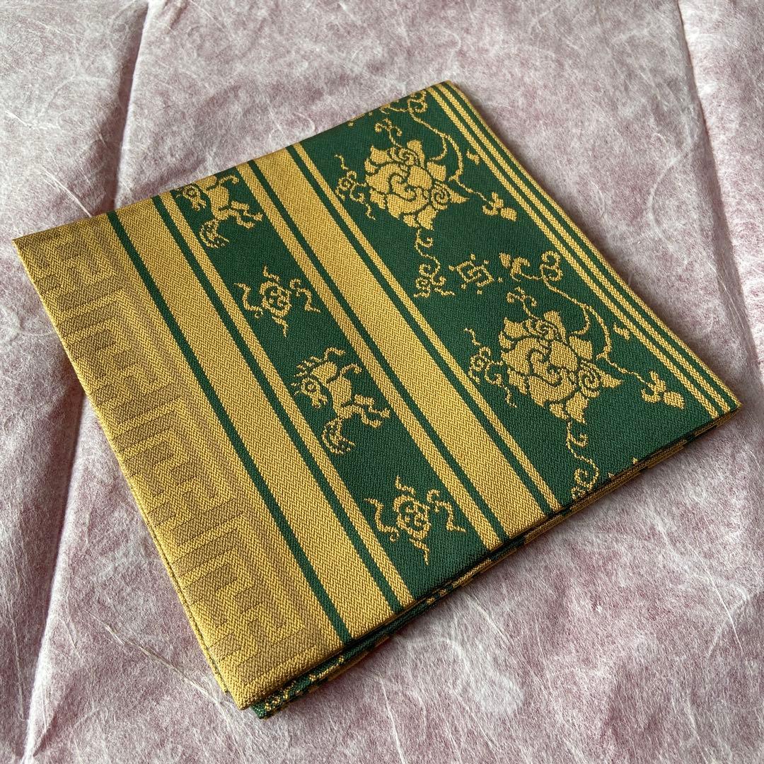 帛紗 堀内宗匠 紹紦牡丹馬織出裂 なかざわ織物 表千家 袱紗