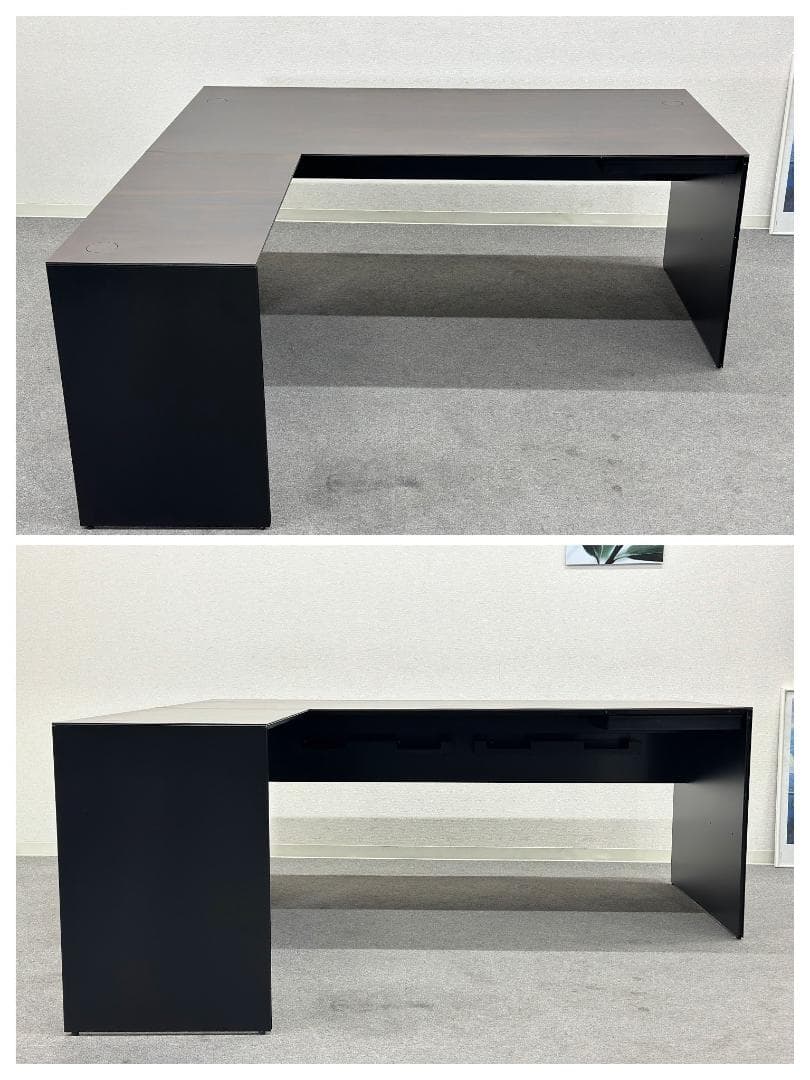 カッシーナ・イクスシー□エアーフレーム L型エグゼクティブデスク 左