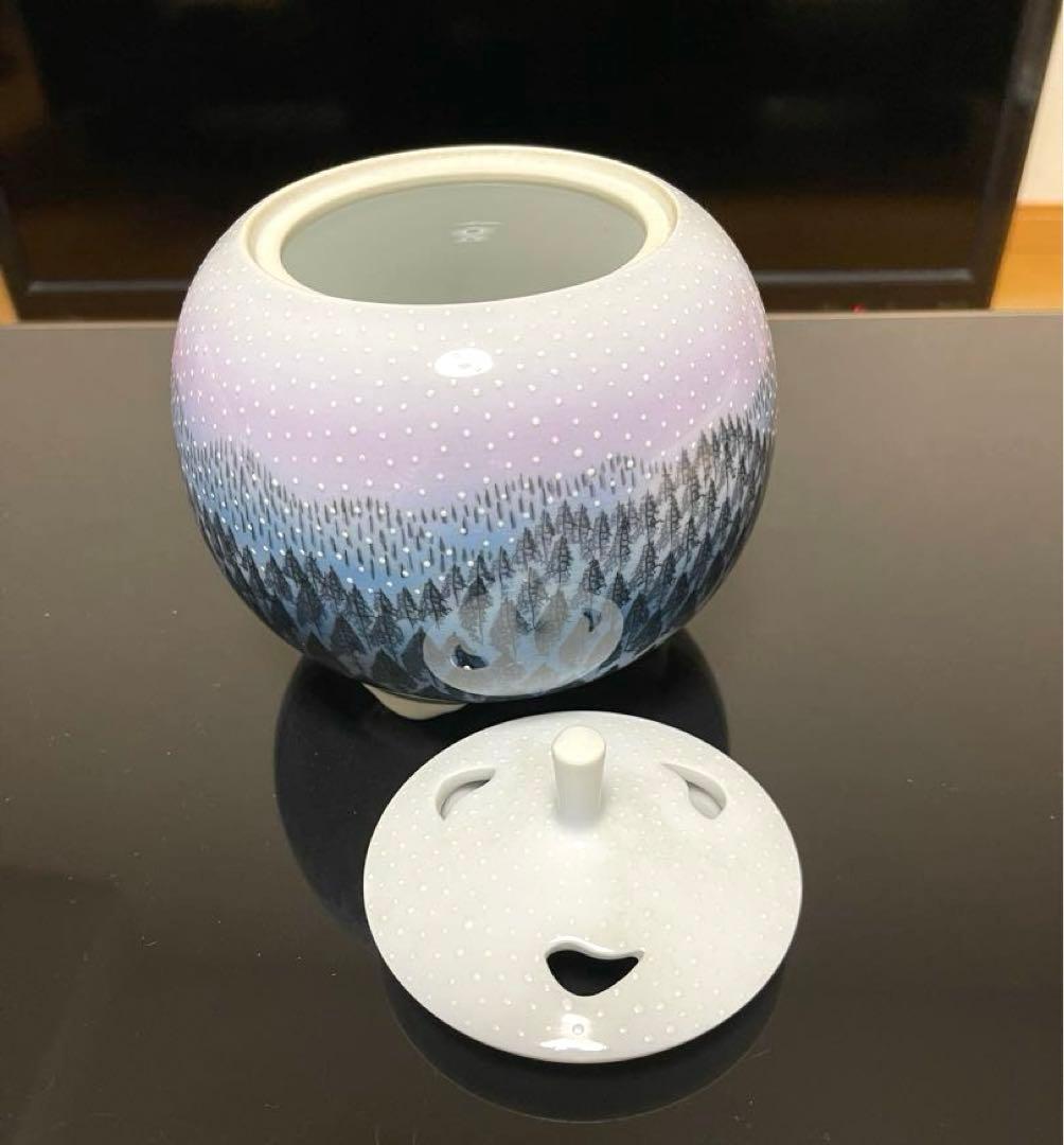 ✨藤井朱明✨朝日雪香爐　共箱付き