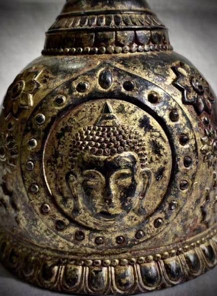 銅器 仏教 法器鈴 古美術 コレクション品 銅製 工芸品 彫刻装飾品置物