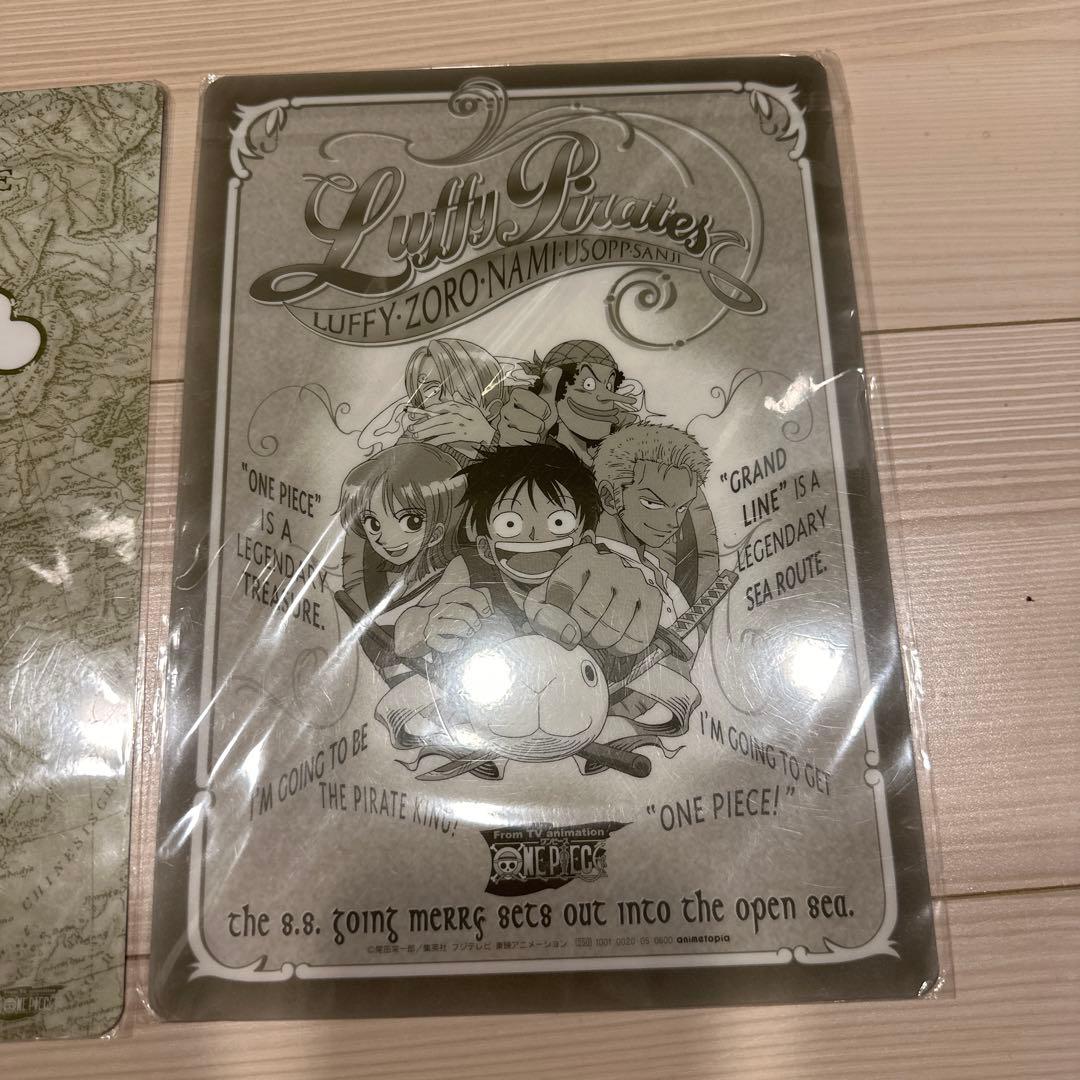 ワンピース 下敷き 2点 レトロ