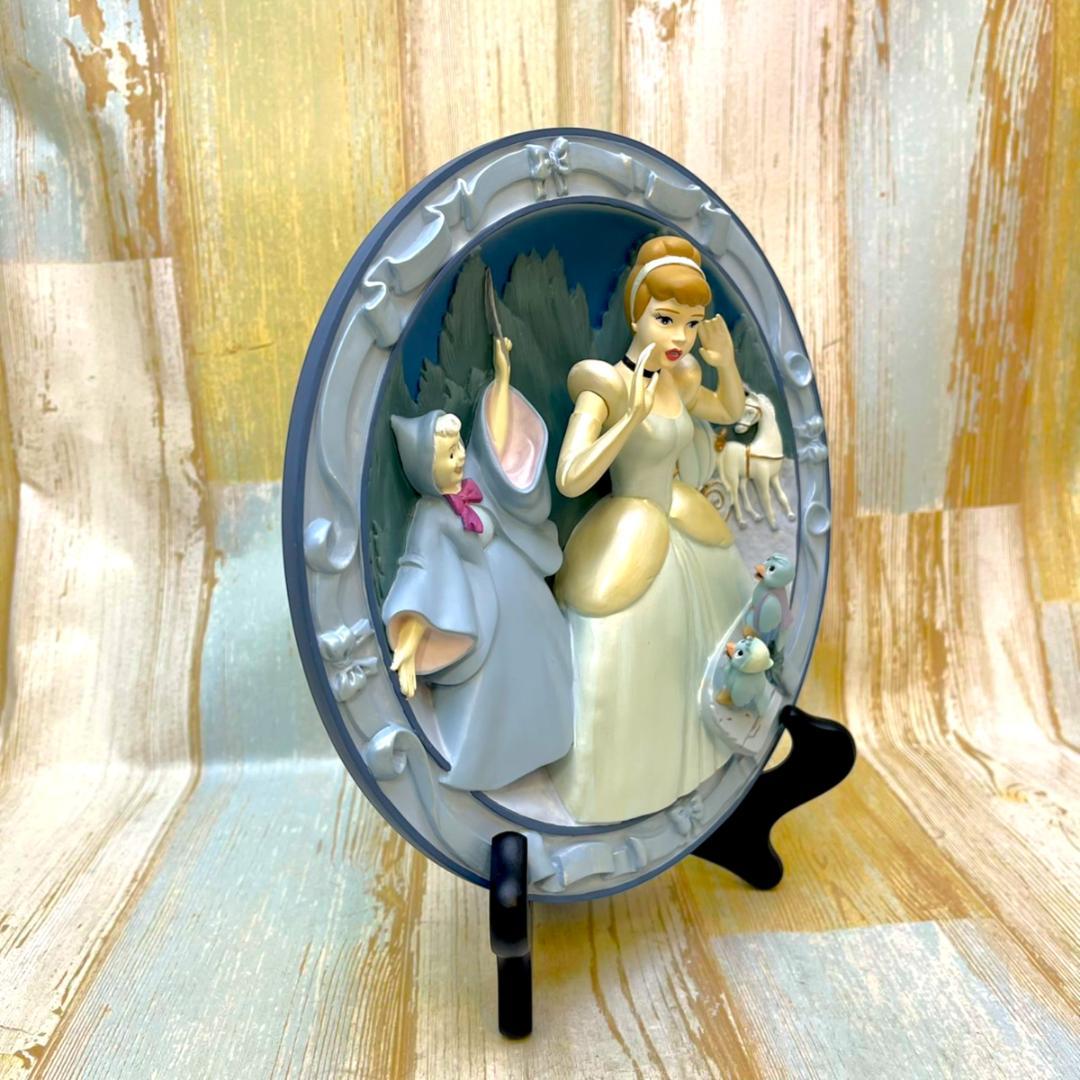 シンデレラ フェアリーゴッドマザー かぼちゃの馬車 レリーフプレート