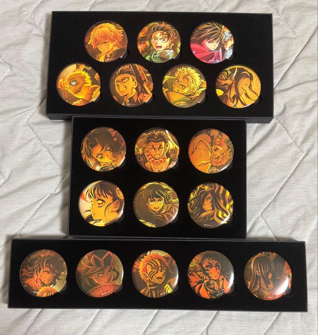 劇場版 鬼滅の刃 無限城編 キービジュアル 缶バッジセット A B C コンプ